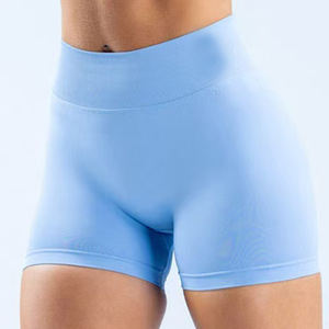 Vente en gros d'usine, pantalon de yoga pour femmes, taille basse, fitness, sans couture, plissé, string serré - Product Image 3