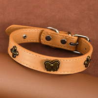 Collier réglable pour animaux de compagnie, style papillon, en cuir, pour toutes les saisons, accessoire de laisse pour chien et chat