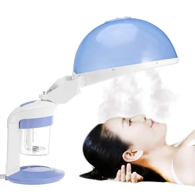 2-em-1 Terapia Cabelo Salão Steamer Casa Vapor de Ozônio Facial Steamer Pulverizador Íon Pele Máquina de Cuidados de Beleza para casa salão de beleza