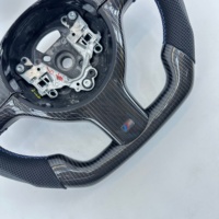 Volant en fibre de carbone véritable de haute qualité avec triple couture et bande décorative pour BMW M3 E46 - Vente flash RPPF
