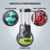 Hoge-capaciteit keukenmixer 1L, 3-in-1 fruitpers en blender voor hotels & catering
