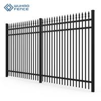 Valla de Seguridad para Jardín con Recubrimiento de Polvo Galvanizado Antioxidante, Valla Tubular de Acero, Precio Competitivo