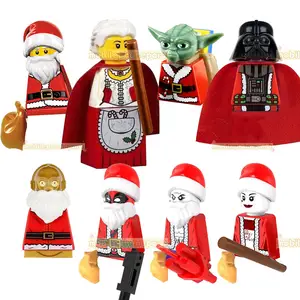 Pg8022 Trouwen Kerstserie Ruimte Oorlogen Super Helden Dc Blok Figuur Darth Vader Santa Claus Bouwsteen Figuur Speelgoed Bakstenen