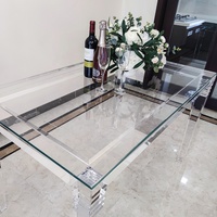 Moderne Wohnzimmer möbel Acryl Event Tisch Acryl Tisch party für Hochzeiten