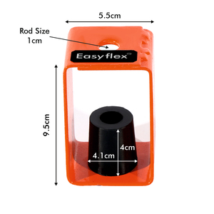 Support anti-vibrations en caoutchouc Easyflex, capacité 55 lbs, pour suspension de conduits HVAC au plafond, contrôle du bruit - Product Image 6