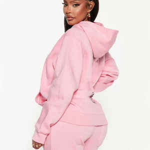 Fabricant de vêtements personnalisé Streetwear sweats à capuche brodés personnalisé unisexe hommes tenues sweatshirt et joggers ensemble de survêtement - Product Image 2