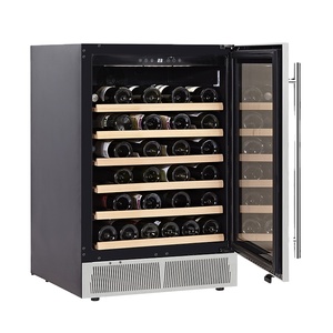 Réfrigérateur à <span class=keywords><strong>vin</strong></span> avec porte en verre électrique en acier inoxydable, affichage numérique, 41 <span class=keywords><strong>bouteilles</strong></span>, refroidissement par compresseur intégré, réfrigérateur pour hôtel - Product Image 4