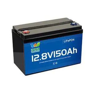 फैक्टरी प्रत्यक्ष बिक्री 12V 150AH उच्च क्षमता लीड एसिड रिप्लेसमेंट लाइफपो4 लिथियम आयन बैटरी पैक प्लास्टिक शैल बैटरी पैक