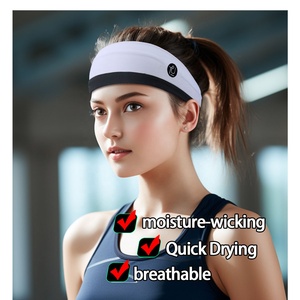 TU Bandeaux élastiques personnalisés unisexes à séchage rapide pour femmes, pour fitness, yoga, sports, bandeaux pour femmes et hommes - Product Image 4