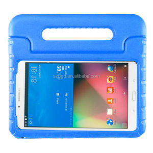 Housse de tablette HGD Factory Direct bleue multicolore pour Samsung TAB 4 8 pouces, étui pour enfants en EVA antichoc avec poignée et support - Product Image 1