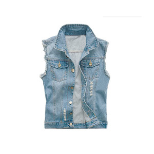 Veste <span class=keywords><strong>en</strong></span> <span class=keywords><strong>jean</strong></span> à revers <span class=keywords><strong>sans</strong></span> manches <span class=keywords><strong>pour</strong></span> hommes, nouveau Design, Logo personnalisé, coupe Slim décontractée, <span class=keywords><strong>jean</strong></span> Hip Hop, <span class=keywords><strong>gilet</strong></span> archaïtique à trou chauffant, 2023 - Product Image 4