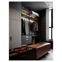 Armoire-penderie convertible Prima Modern Wood, extensible, assemblée, durable, écologique, gain de place, meubles pour la maison