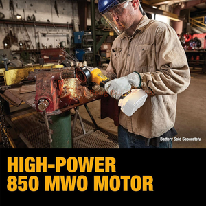 DeW DCG405 125MM コードレスアングルグラインダー用 20V 産業用ヘビーデューティー スライドバッテリー式 切断研磨機 インパクト - Product Image 6