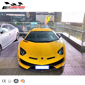 LP700 SVJ style body kit paraurti <span class=keywords><strong>anteriore</strong></span> paraurti posteriore baule spoiler <span class=keywords><strong>lunotto</strong></span> posteriore con vetro per Lambor LP700 720 2011y- - Product Image 4