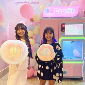 Máquina Expendedora de Algodón de Azúcar Automática, Estilo Pastel, con Pago por Monedas/Billetes/Código QR, para Eventos, Carnavales y Fiestas - Product Image 3