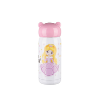 Vente en gros de gobelets en acier inoxydable 300ML par sublimation tasse de bouteille d'eau avec couvercle en forme d'ours