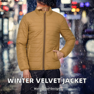 Veste de safari automne Ling315 en velours, simple boutonnage, tissée, décontractée, imperméable, grande taille, pour homme, sport et extérieur - Product Image 2