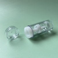 Tube de Rouge à Lèvres Vide en Plastique Transparent, Emballage Cosmétique Tournant, Sérigraphie Dorée, 15ml 15g, Outils de Maquillage
