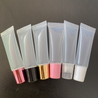 Tubes de brillant à lèvres transparents, tubes souples, contenants pour rouge à lèvres, emballages cosmétiques 20g 15g 10g 8g, tubes de brillant à lèvres liquide en plastique 10ml