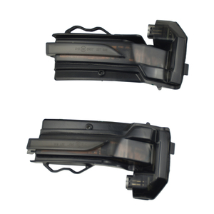 Autodragons, señal de giro LED secuencial, lámpara indicadora de espejo lateral, lente ahumada, indicador de espejo oscilante LED que fluye ámbar para <span class=keywords><strong>Q2</strong></span> Q3 - Product Image 2