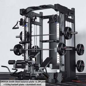 Equipo de Gimnasio Profesional Multifuncional de Acero para Entrenamiento de Fuerza en Casa, Máquina Smith, Rack de Sentadillas, Estación de Cross-Training, Duradero - Product Image 4