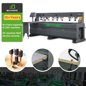 six side drill with double boring heads for furniture wood mdf plywood making CNC six side drilling machine