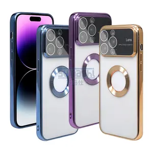 for tecno spark 5 pro mobile cover phone case plated CD large window phone cover case for infinix note for iphone 15 14 13