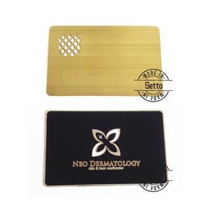 Chất Lượng Cao Hóa Chất Khắc Thăng Hoa Trống Tên Kim Loại Thẻ Kinh Doanh Thẻ - Product Image 1
