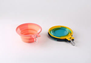 Vendita calda più economica all'ingrosso Pet acqua pieghevole in Silicone cane e gatto forma rotonda lentamente pieghevole ciotola - Product Image 4