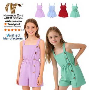 Vêtements d'été pour enfants, <span class=keywords><strong>combinaison</strong></span> tendance boutique, 7 à 11 <span class=keywords><strong>ans</strong></span>, <span class=keywords><strong>combinaison</strong></span> pour adolescents, vêtements pour filles, barboteuse pour enfants - Product Image 1