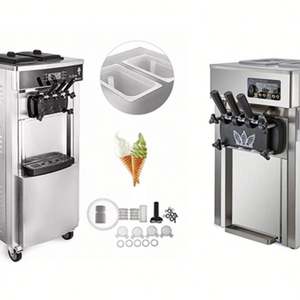 Vevor la nouvelle liste 3 saveurs Distributeur automatique de crème glacée molle Machine à crème glacée industrielle - Product Image 5