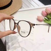 Lunettes de vue transparentes rondes pour femmes, promotionnelles, pas chères, en polycarbonate, anti-lumière bleue