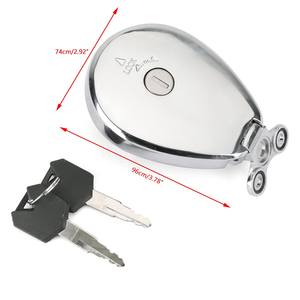 ฝาถังน้ำมันเชื้อเพลิงมีกุญแจสำหรับคาวาซากิ ZR1100 BJ250 VN1500 ZL600วัลแคน<span class=keywords><strong>400</strong></span> 500 - Product Image 2