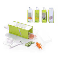 Hoge Kwaliteit 5 In 1 Multifunctionele Groentesnijder Handleiding Dicer Julienne Spiraal Chopper Voor Fruit Ui Aardappel