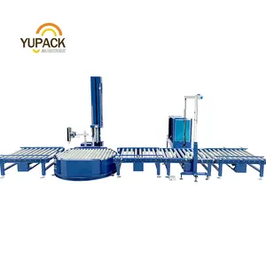 automated pallet Vertical strapping machine and turntable stretch pallet wrappers