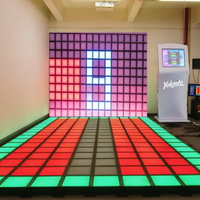 Dalles LED interactives d'extérieur pour piste de danse, activant le jeu de panneaux Lava