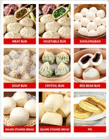 Machine automatique multifonctionnelle en acier inoxydable de qualité alimentaire, marque Jinchin, 2000W, haute capacité (20-200 PCS/MIN) pour la fabrication de Baozi et de crêpes vapeur