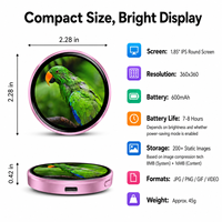 Badge nominatif LED magnétique rechargeable par USB avec affichage de messages défilants