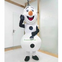 Qiman CE drôle bonhomme de neige personnage dessin animé Olaf mascotte Costume certifié CE à vendre