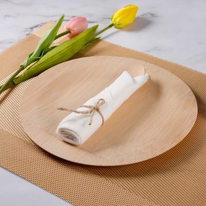 Ensemble de <span class=keywords><strong>couverts</strong></span> jetables écologiques en <span class=keywords><strong>bois</strong></span>, fourchettes, cuillères, couteaux et serviettes pré-roulées compostables, ustensiles pour mariage et fête - Product Image 6
