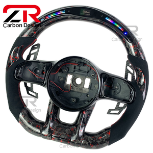 <span class=keywords><strong>Volant</strong></span> en fibre de carbone forgé LED RPM avec palettes de changement de vitesse magnétiques pour Mercedes-Benz Classe E Classe C W205 W204 W212 W213 <span class=keywords><strong>AMG</strong></span> - Product Image 3