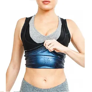 Camiseta de entrenamiento adelgazante para hombre y mujer, chaleco quemador de grasa para el sudor, corsé moldeador de cuerpo, chaleco negro para gimnasio