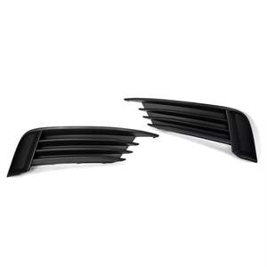 Grille de pare-chocs inférieure noire en ABS pour Audi A3 S3 Berline 2013-2017, avec cadre de feux antibrouillard avant, pièce de rechange D195 - Product Image 4