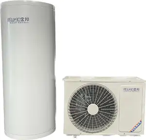 Pompa pemanas Air inverter, pemanas Air panas domestik 1,5 kW 100l, Air pendingin ke Air monoblock EVI DC