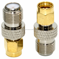 Conector hembra F a SMA macho Conector adaptador coaxial RF de cobre Premium