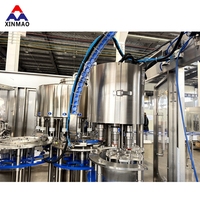 Machine de remplissage automatique d'eau minérale pure, ligne de production complète de mise en bouteille d'eau pure