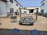 FANAKE Équipement de réparation de carrosserie en acier inoxydable à faible coût pour accidents automobiles, banc de redressage avec tours de traction et système de mesure 2D