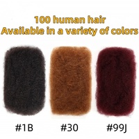 Extensions de cheveux humains vierges bruts non traités 100% Remy vietnamiens Afro Kinky Bulk pour la confection de locks et dreadlocks