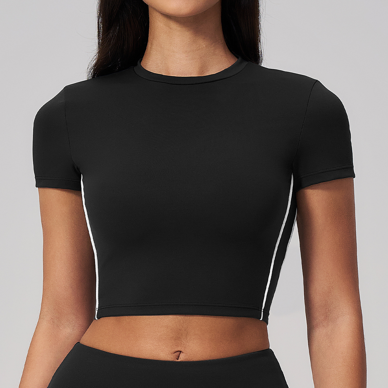 Women's Yoga Spring T-shirt Tight Yoga Suit Short Sleeved Fitness Top Casual Outdoor Running Sports Short Sleeved