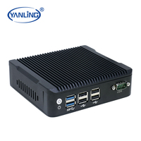 Barato Ubuntu Linux Industrial Fanless Mini Pc Industry J1900 Mini PC para desarrollo de software